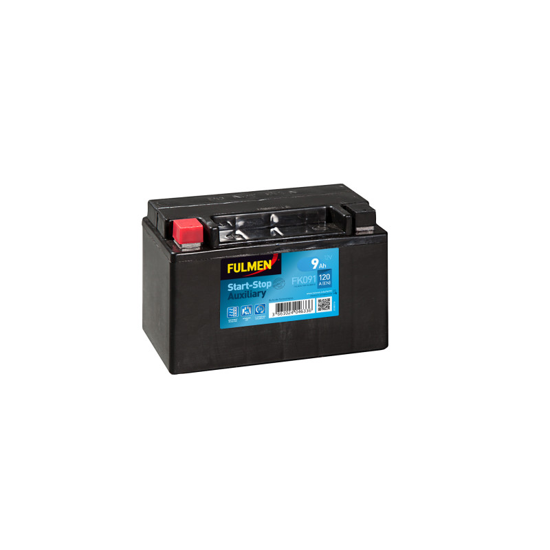 Batería de Coche FULMEN FK091 Start-Stop 12V 9Ah 120A Batería de Coche FULMEN FK091 Start-Stop 12V 9Ah 120A