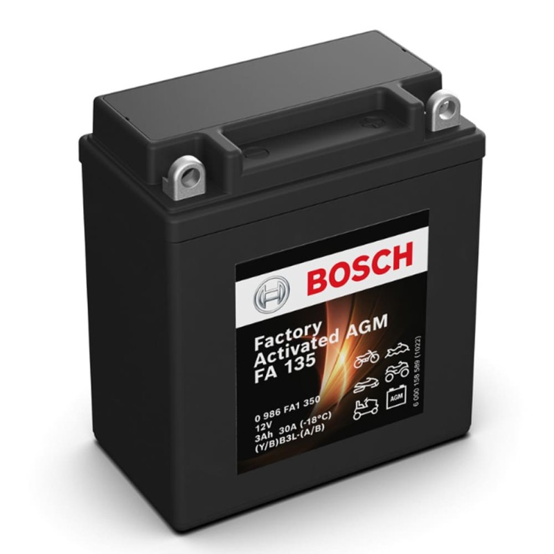 Batería BOSCH AGM FA135 YB3L-A 12V 3Ah 30A Batería BOSCH AGM FA135 YB3L-A 12V 3Ah 30A