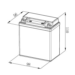 Batería BOSCH AGM FA135 YB3L-A 12V 3Ah 30A