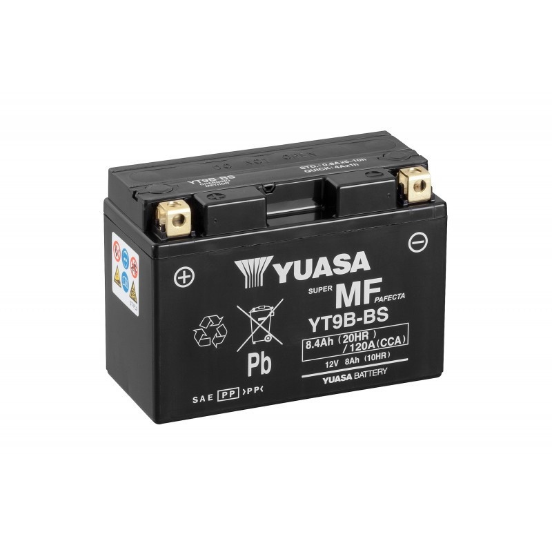 Batería de Moto YUASA YT9B-4 / YT9B-BS 12V 8Ah Batería de Moto YUASA YT9B-4 / YT9B-BS 12V 8Ah