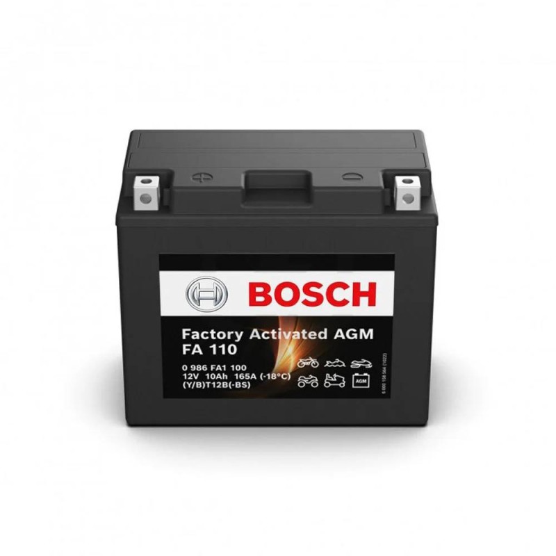 Batería de Moto Bosch FA110 (YT12B-S) 10Ah 165A 12V