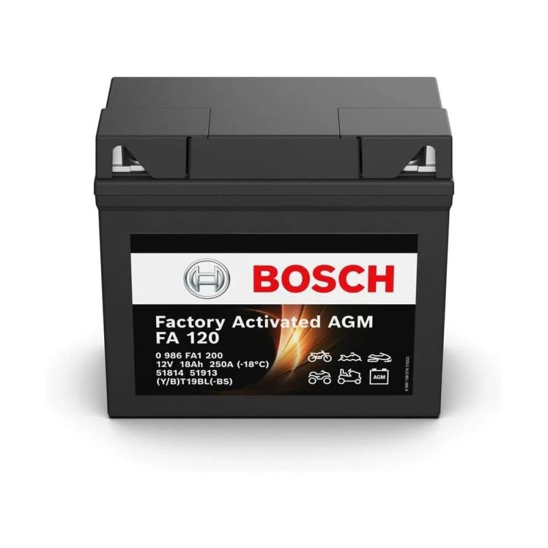 Batería de Moto Bosch FA120 (51913-YT19BL-BS ) 18Ah 250A 12V