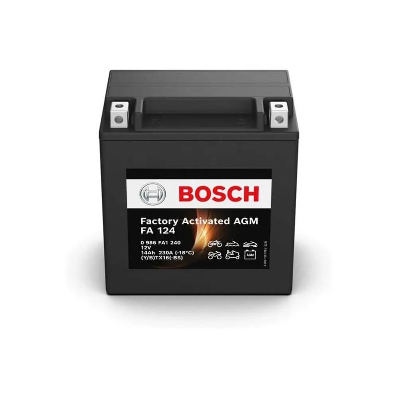 Batería de Moto Bosch FA124 (YTX16-BS-1) 14Ah 230A 12V