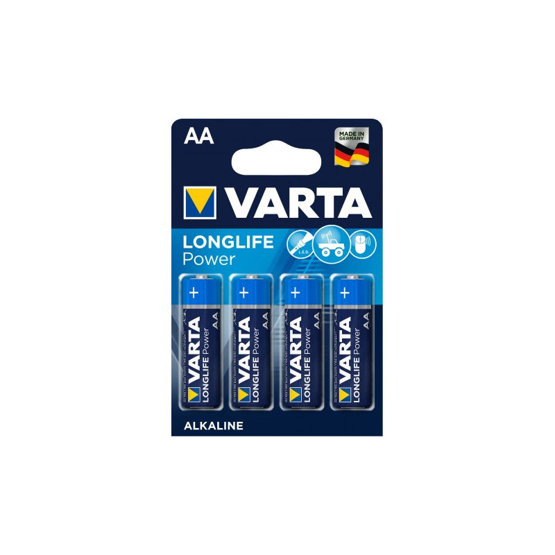 Pila Alcalina VARTA LR06 / AA 1.5V BLISTER DE 4